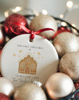 Our First Christmas in Our New Home – Personalised Ceramic Ornament