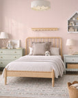 Sun Faded Gingham Wallpaper - Blush Terracotta
