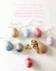 Handpainted Hanging Ceramic Easter Decorations