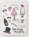 You Tickle My Fancy Letterpress Card