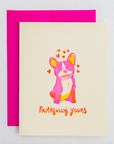 Faithfully Yours Dog Letterpress Card