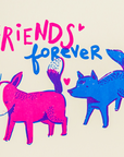 Friends Forever Letterpress Card