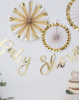 Gold Foiled 'BABY SHOWER'' Bunting 1.5m
