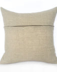 Blue-Grey Silk & Natural Linen Luxurious Handmade Square Cushion - Various Sizes LIMITED EDITION