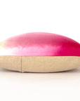 Kirsty Gadd Textiles - Hot Pink Rose Quartz Ombre Silk Linen Hand Dyed Cushion