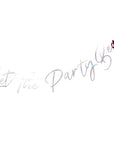 Let The Party BeGIN Bunting -1.5m- Holographic & Pink, Gin Lover Party, Gin Lover Gift, Christmas Cocktail Party, NYE, Christmas Decorations