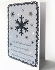 Kirsty Gadd Textiles - Greetings Card Christmas Snowflakes
