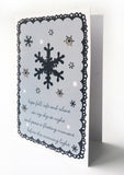 Kirsty Gadd Textiles - Greetings Card Christmas Snowflakes