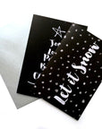 'Let It Snow' Luxury Christmas Card Pack - Pack of 8
