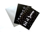 'Let It Snow' Luxury Christmas Card Pack - Pack of 8