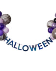 Marbled 2m Balloon Bunting Garland with Iridescent Banner