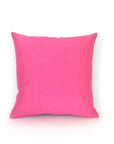 Kirsty Gadd Textiles - Hand Dyed Mid Pink Silk Dupion Linen Cushion