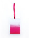 Kirsty Gadd Textiles - Hot Pink Ombre Eco Gift Tag