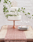 Rose Gold Sequin Table Runner - 2.75m