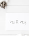 Kirsty Gadd Textiles Handprinted foil Wedding Card