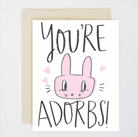 You're Adorbs Letterpress Card