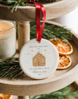 Our First Christmas in Our New Home – Personalised Ceramic Ornament