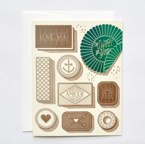 I'm Sweet On You Letterpress Card