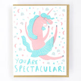 You're Spectacular Letterpress Card