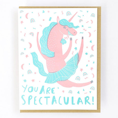 You're Spectacular Letterpress Card