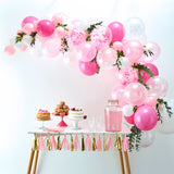 NEW! Pink & White Confetti Balloon Arch Backdrop