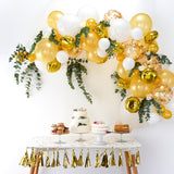 NEW! Gold, White & Pearl Balloon Arch Backdrop