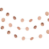 Rose Gold Foil Circle Garland- 5m