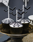 Halloween Bat Cupcake Toppers - 10 Pack - Trick Or Treat Halloween Prop	Halloween Party	Spider Decoration	Jack O Lantern Prop	Scary Ghost Prop	Spooky Bunting	Halloween Decor	Halloween Sign	Spooky Backdrop	Halloween Wall cover	Cobweb Prop	Trick or Treat Prop	Bat Decoration