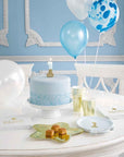 Blue Marbled Balloon Assortment - 12 Pack