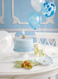 Blue Marbled Balloon Assortment - 12 Pack