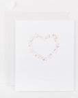 Hand Foiled Heart and Star Card