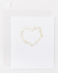 Hand Foiled Heart and Star Card