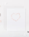 Hand Foiled Heart and Star Card