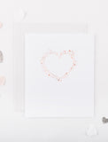 Hand Foiled Heart and Star Card