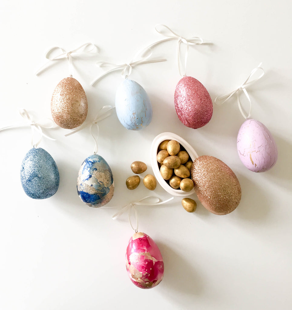 Personalised Handpainted Hanging Ceramic Easter Decorations