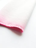 Light Magenta Pink Ombre Linen Napkin Kirsty Gadd Textiles