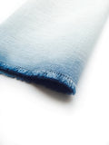 Cobalt Blue Ombre Linen Napkin Kirsty Gadd Textiles