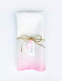 Light Light Magenta Pink Ombre Linen Napkin Kirsty Gadd Textiles
