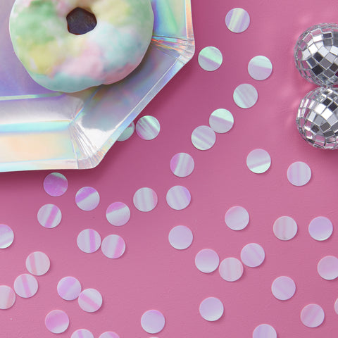 CLEARANCE: Rainbow Iridescent Table Confetti - Iridescent Party
