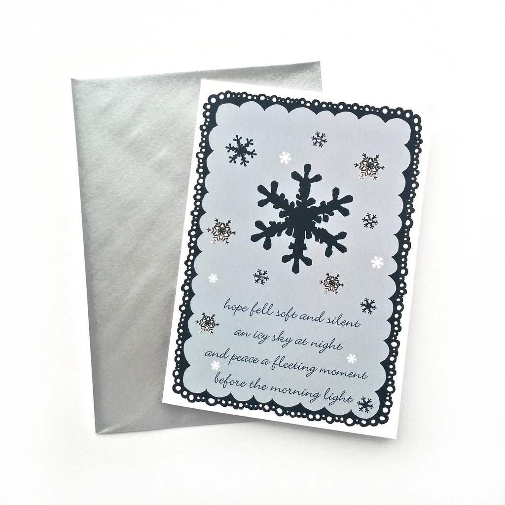 Snowflake Christmas Card - 8 Pack