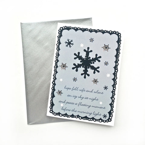 Snowflake Christmas Card - 8 Pack