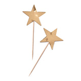 Gold Foiled Star Cupcake Toppers - 10 Pack - Metallic Star-  Wedding Party | Engagement Party | Christmas | New Year Party | Birthday Party Engagement Decor	Gold Thanksgiving	Christmas Decoration	Bachelorette Party	Gold Christmas Decor	Cupcake Topper	Star Cake Topper	Star Food Picks	Star Cocktail Picks	Cake Banner Star	Gold Star Party	Gold Star Tableware	Gold Star Partyware
