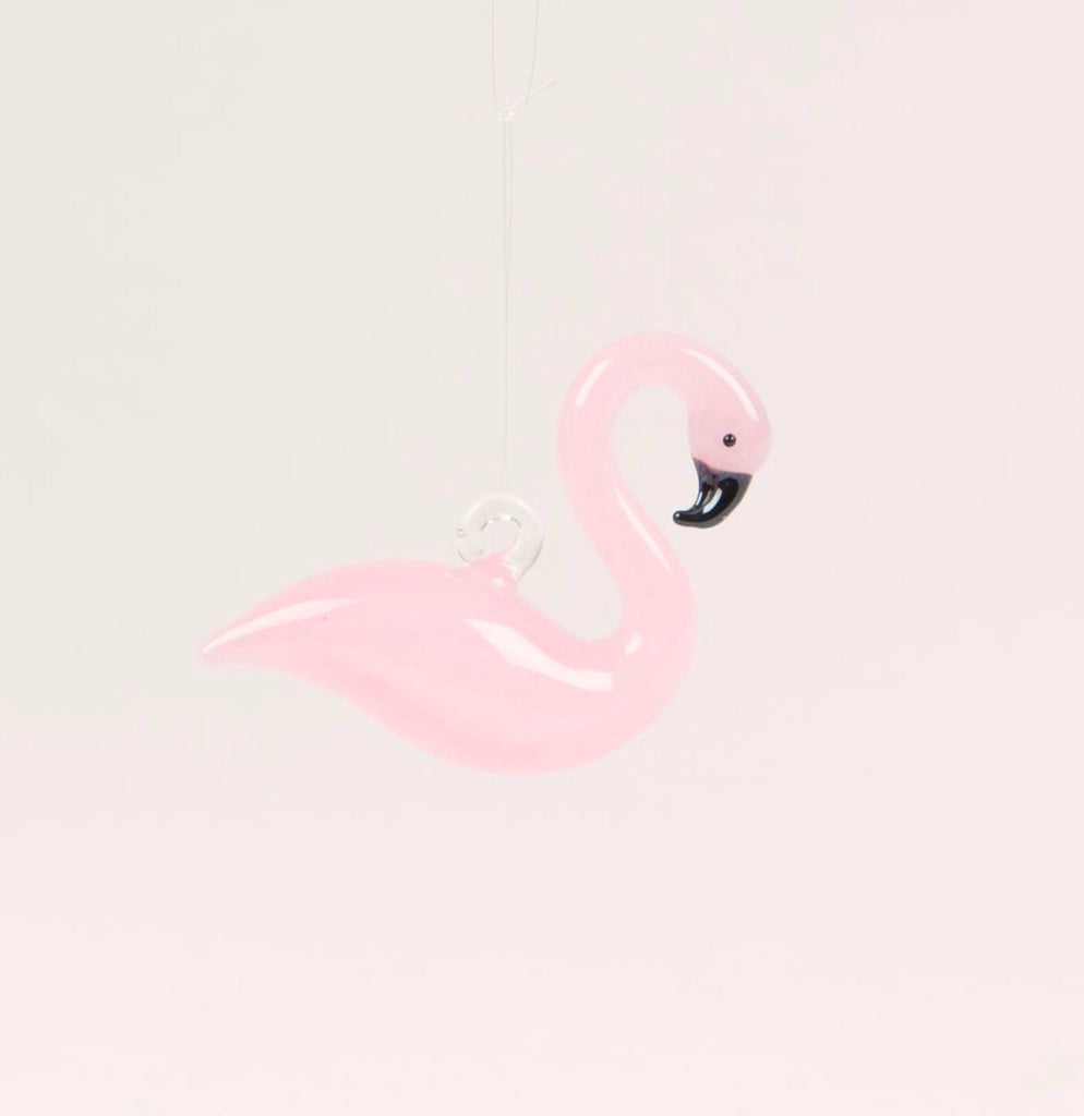 NEW IN! Flamingo Glass Bauble