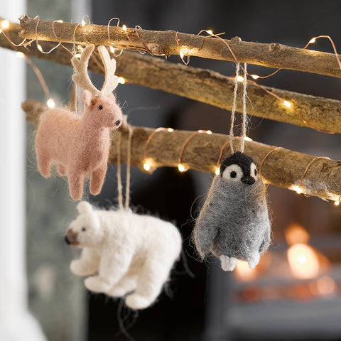 Nordic Christmas Felt Animals