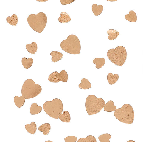 Rose Gold Heart Table Confetti Scatter