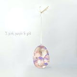 Personalised Handpainted Hanging Ceramic Easter Decorations