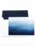 Blue Ombre Notelet