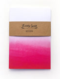 Kirsty Gadd Textiles Hot pink Ombre Notebook 