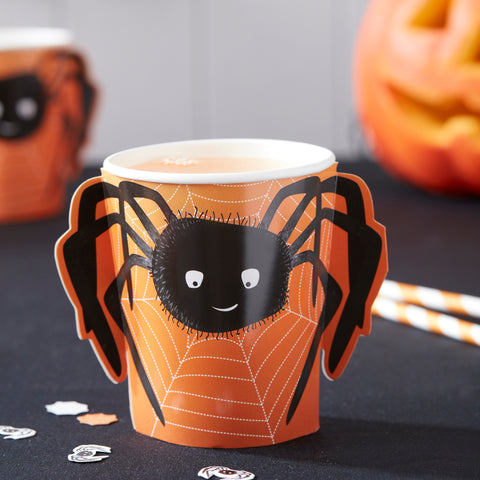 Spooky Halloween Spider Handle Cups - Spooky Spider