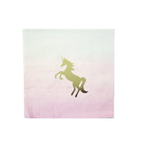 We Love Unicorns Cocktail Napkins - 16 Pack  Wedding | Hen Party | Anniversary | Engagement | Party Celebration | Magical Unicorn Party